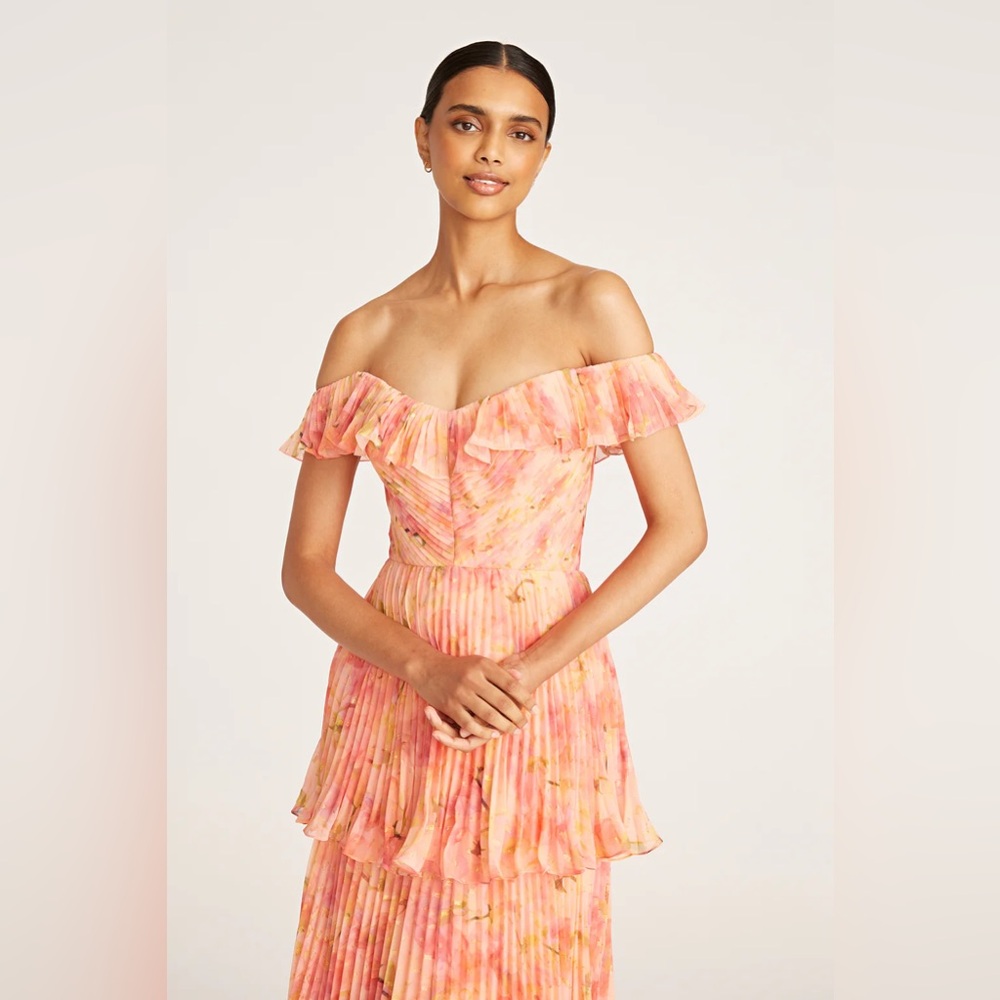 NWT - THEIA couture pleated gown - size 8